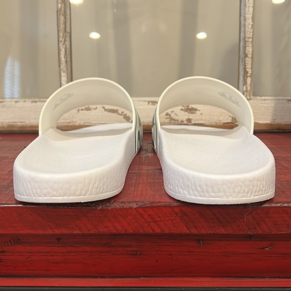 POLO Ralph Lauren Logo Slides White Blue Men’s Sz. 13 - Picture 5 of 9